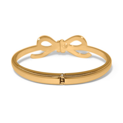 Brighton Illumina Bow Gold Hinge Bangle