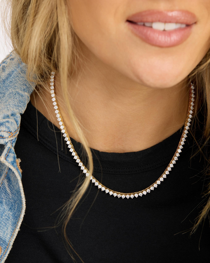 Melinda Maria Not Your Basic Tennis Necklace 3mm