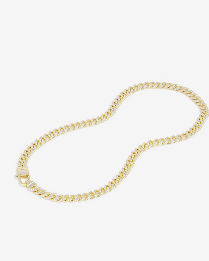 Melinda Maria Pave Julian Cuban Chain Necklace Gold