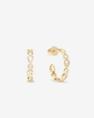 Melinda Maria Isla Hoops .75" Gold