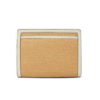 Brighton Interlok Findley Shoe White Straw Organizer