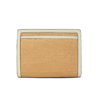 Brighton Interlok Findley Shoe White Straw Organizer