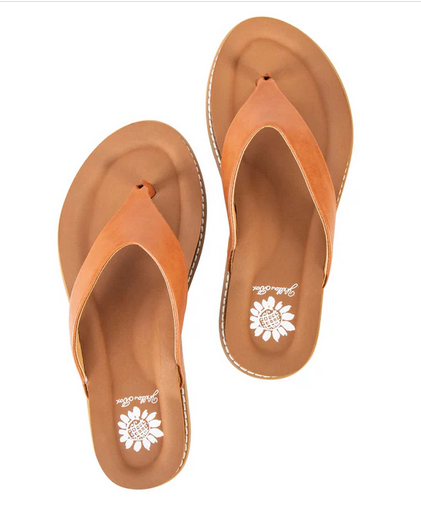 Yellow Box Cielo Tan Flip Flops