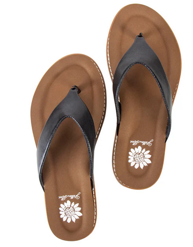 Yellow Box Cielo Black Flip Flops
