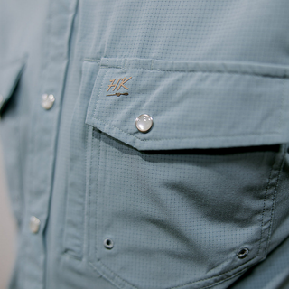 HornKnot Morning Mist Men's Pearl Snap