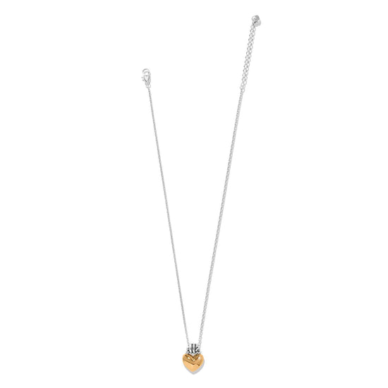 Brighton Interlok Love Knot Heart Necklace