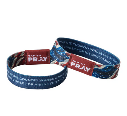 Tap to Pray Wristbands Patriot