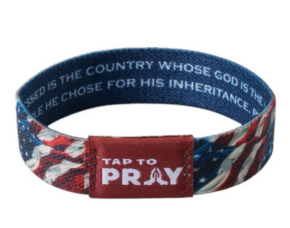Tap to Pray Wristbands Patriot