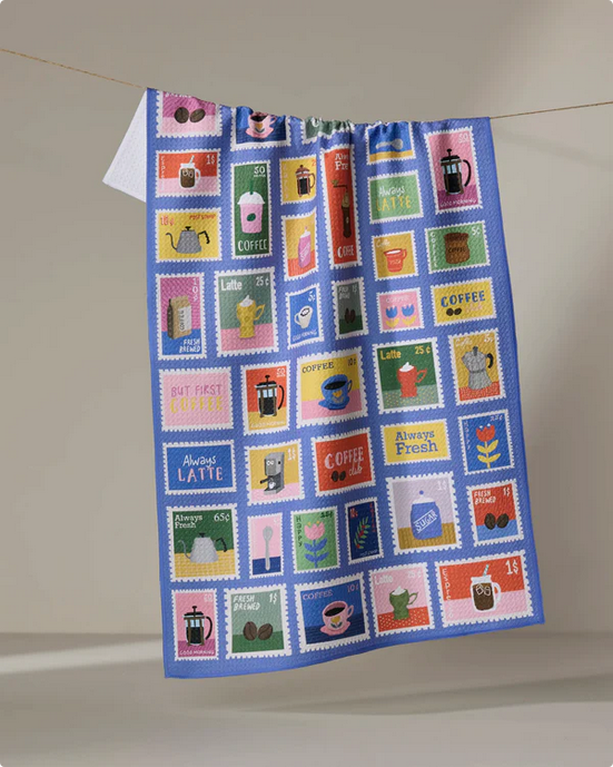 Geometry Brewed by Mail Tea Towel