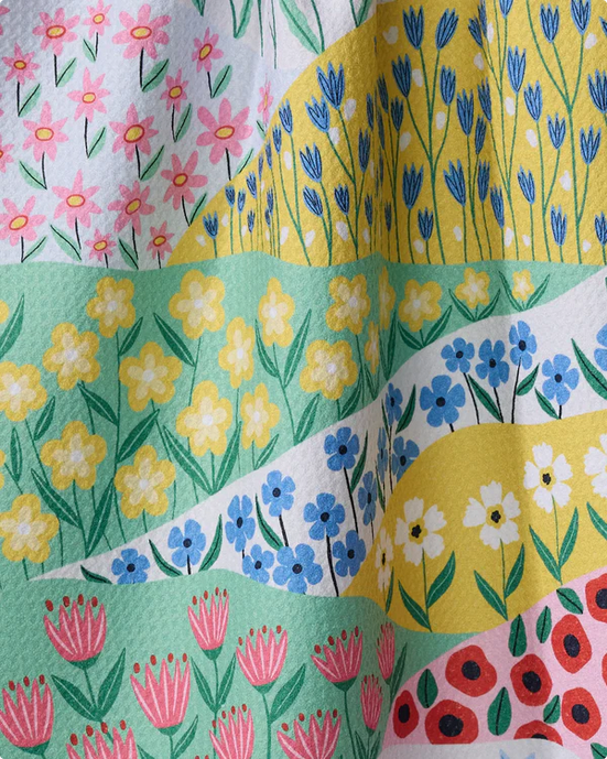 Geometry Spring Fields Tea Towel