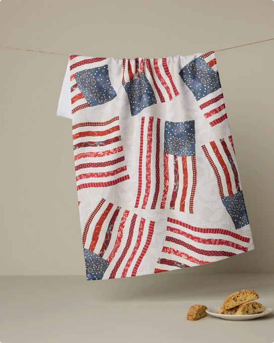 Geometry Patchwork Flag Tea Towel