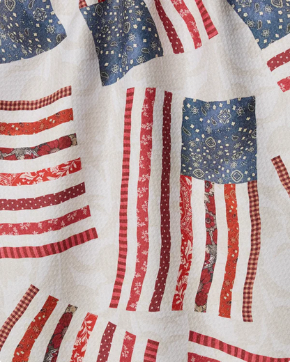 Geometry Patchwork Flag Tea Towel
