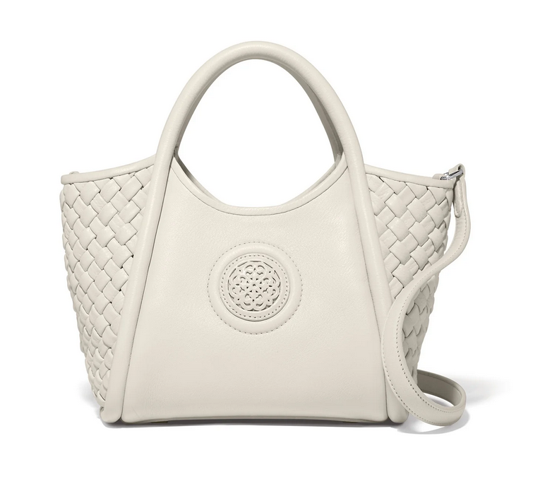 Brighton Ferrara White Metisia Medium Satchel