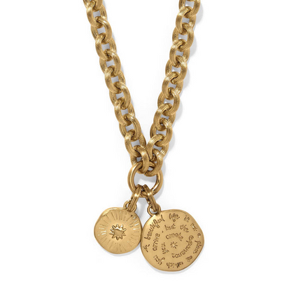Brighton Token Lavish Link Charm Necklace