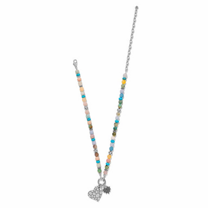 Brighton Pebble Sweet Hearts Charm Necklace
