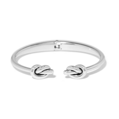 Brighton Interlok Single Knot Silver Open Hinge
