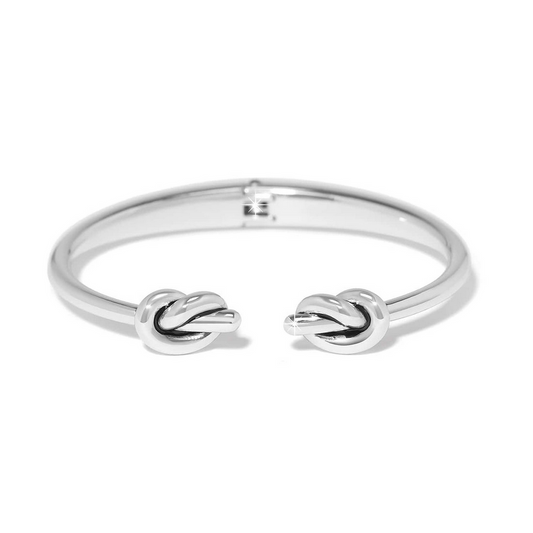 Brighton Interlok Single Knot Silver Open Hinge