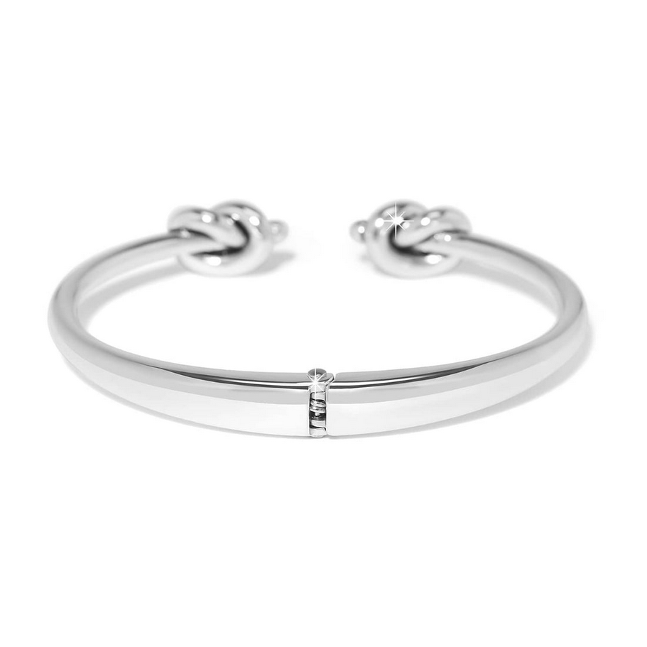 Brighton Interlok Single Knot Silver Open Hinge