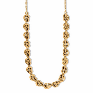 Brighton Interlok Single Knot Gold Collar Necklace