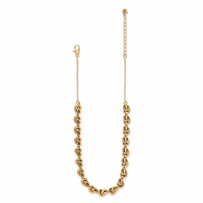 Brighton Interlok Single Knot Gold Collar Necklace