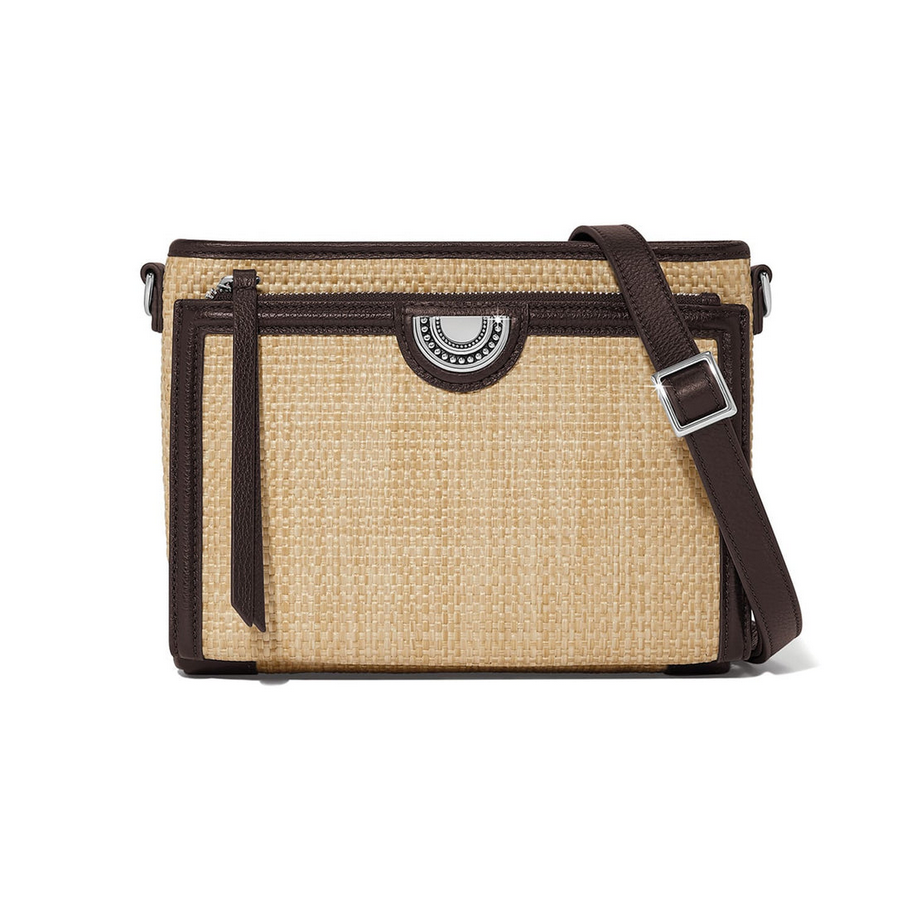 Brighton Natural/Cocoa Jordyn  Straw Bag
