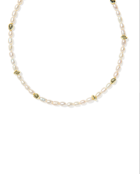 KENDRA SCOTT GABRIELLA  GOLD FRESHWATER PEARL STRAND NECKLACE