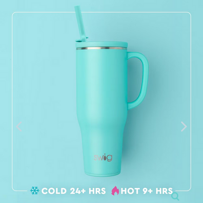 Swig Indigo Tiles Mega Mug 40oz