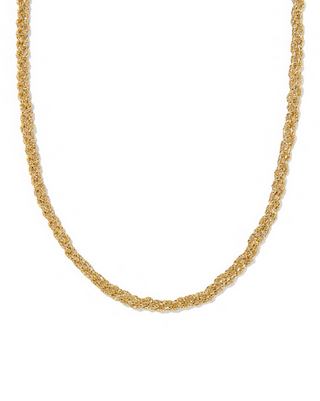 KENDRA SCOTT GABRIELLA GOLD BRAIDED CHAIN NECKLACE