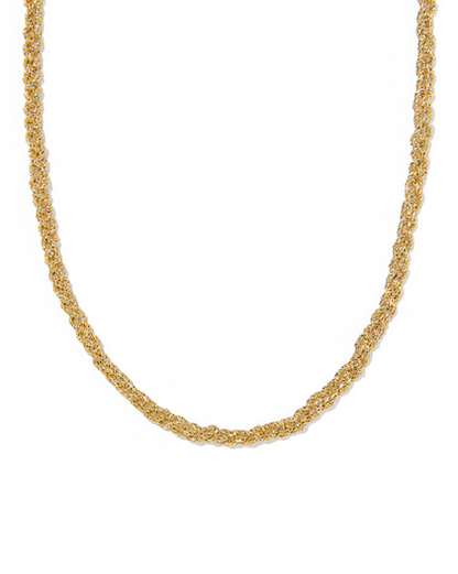 KENDRA SCOTT GABRIELLA GOLD BRAIDED CHAIN NECKLACE