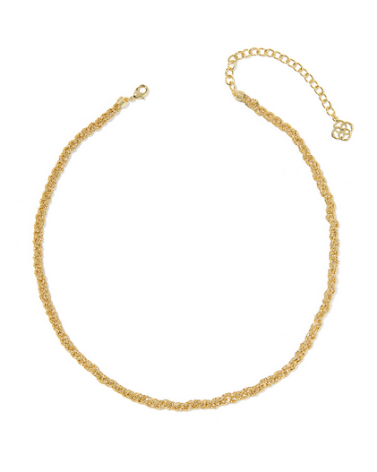 KENDRA SCOTT GABRIELLA GOLD BRAIDED CHAIN NECKLACE