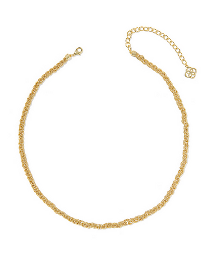 KENDRA SCOTT GABRIELLA GOLD BRAIDED CHAIN NECKLACE