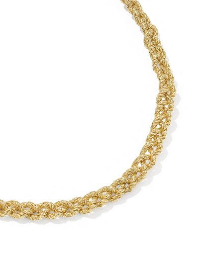 KENDRA SCOTT GABRIELLA GOLD BRAIDED CHAIN NECKLACE
