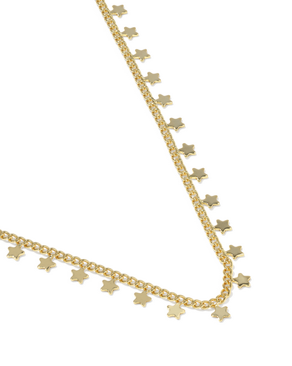 KENDRA SCOTT PARKER GOLD STAR STRAND NECKLACE