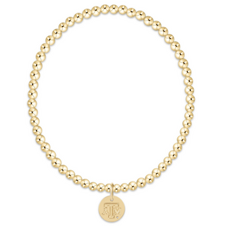 Enewton eCollegiate Classic Gold 3mm Bracelet- Texas A&M Disc