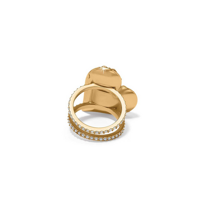 Brighton  Trust Your Journey Golden Heart Ring