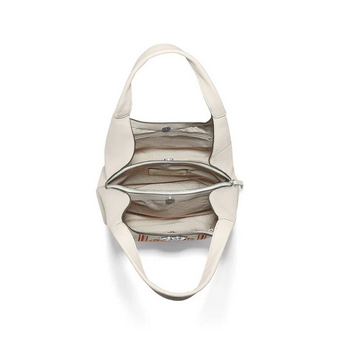Brighton White Interlok Harmony Selene Embroidered Shoulderbag