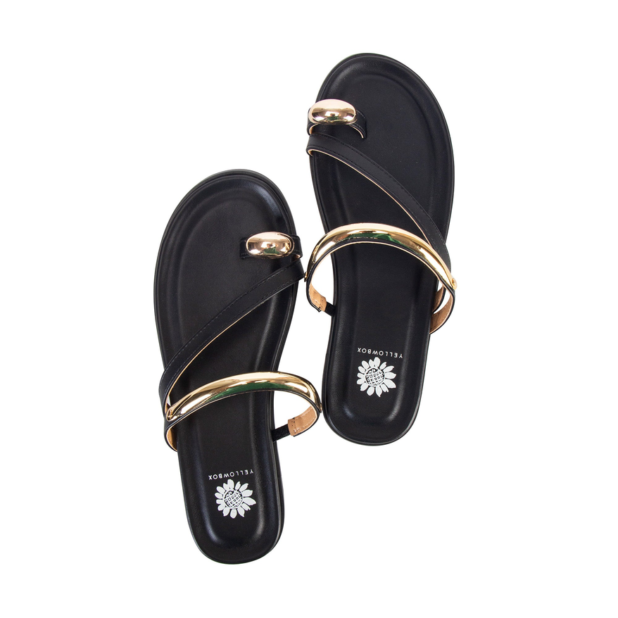 Yellow Box Hilari Black Sandals