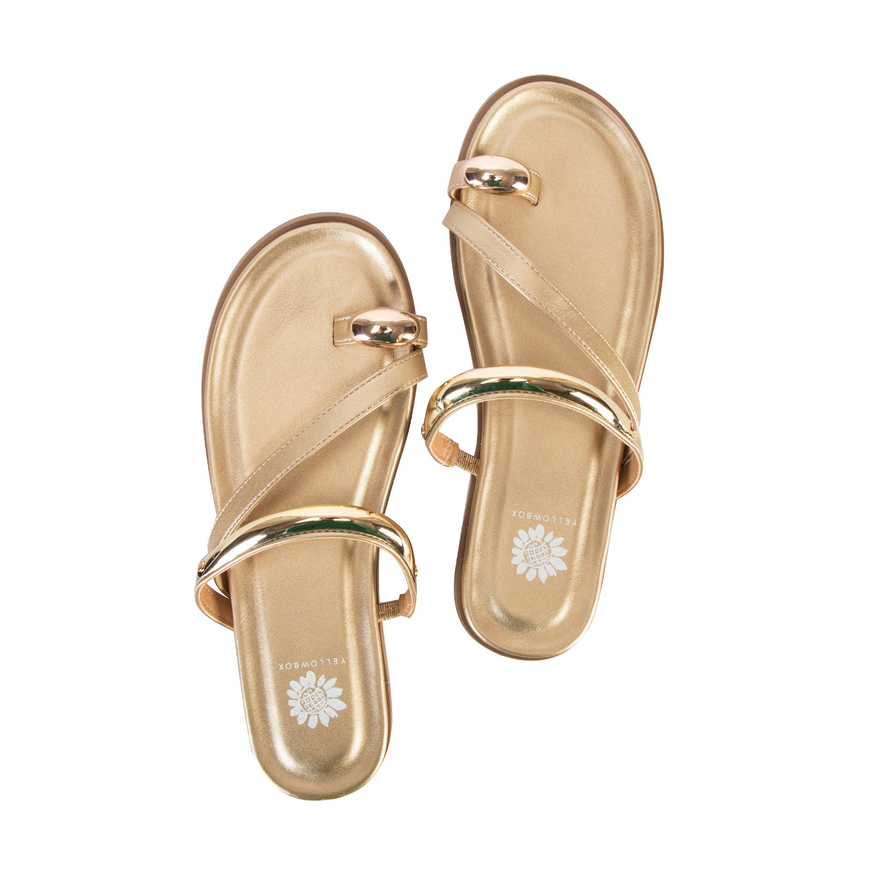 Yellow Box Hilari Gold Sandals