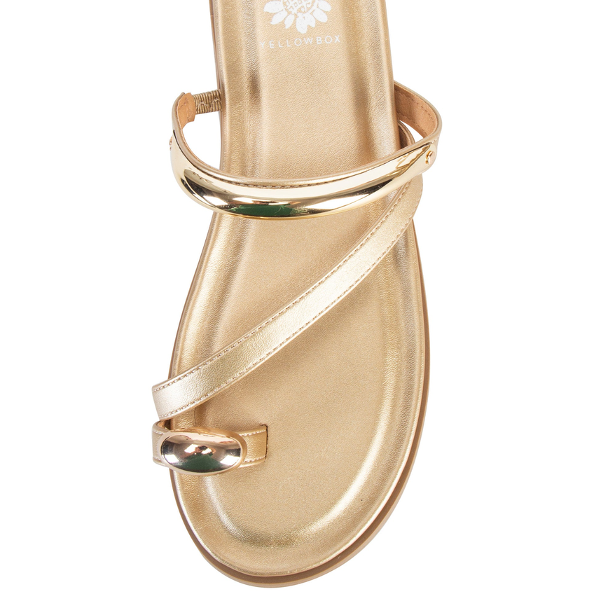 Yellow Box Hilari Gold Sandals