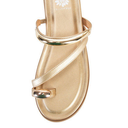 Yellow Box Hilari Gold Sandals