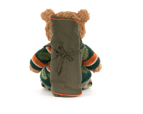 jellycat Bartholomew Bear Hiking Outfit