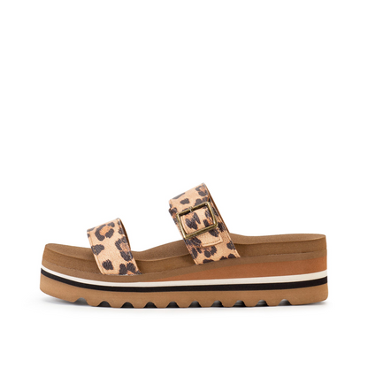 Yellow Box Leopard Catalena Flatform Sandal