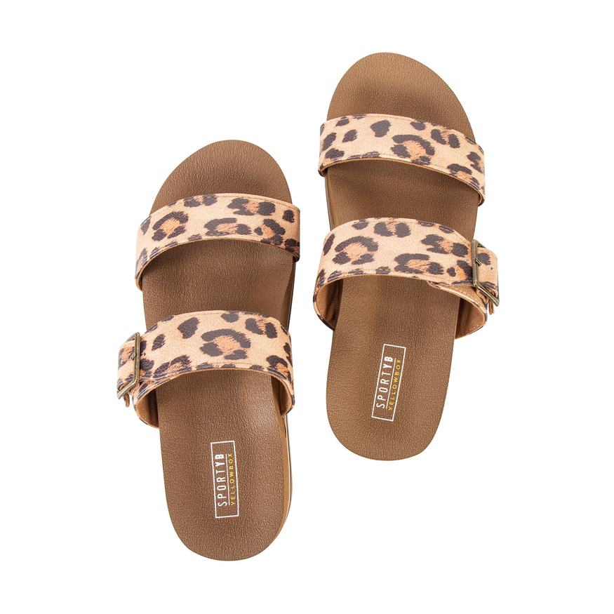 Yellow Box Leopard Catalena Flatform Sandal