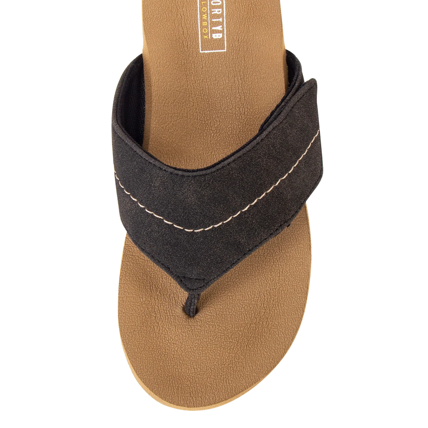 Yellow Box Calica Black Flatform Sandal
