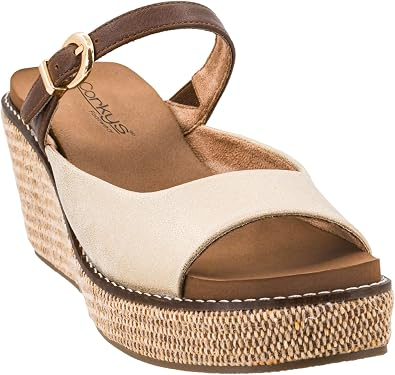 Corkys Treat Yourself Gold Combo Wedge