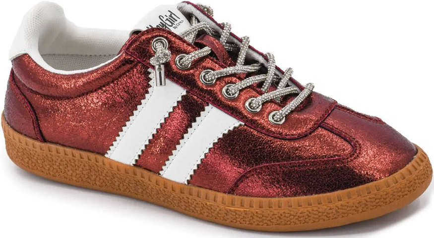 Corkys Heads Up Burgundy Sneakers