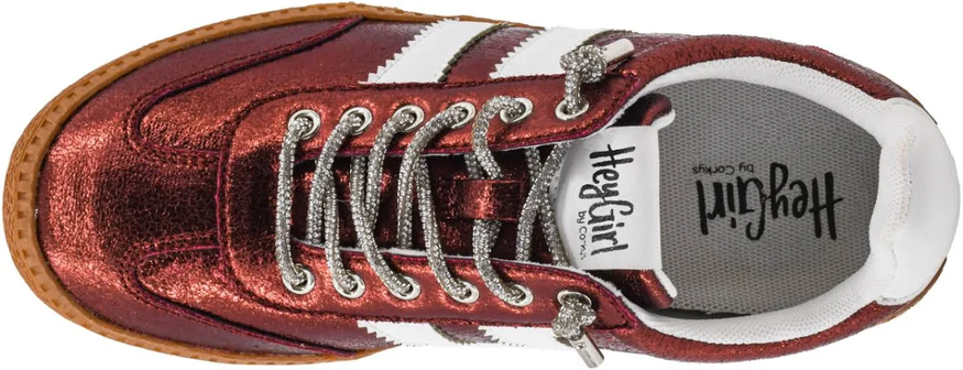 Corkys Heads Up Burgundy Sneakers