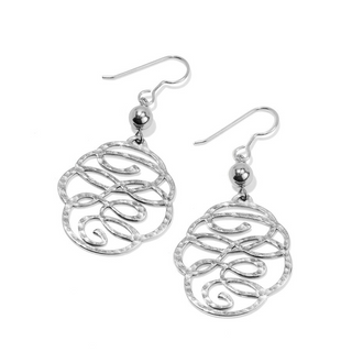 Brighton Skribbel Silver French Wire Earrring