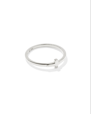 Kendra Scott Cross Inline Band Ring- Sterling Silver