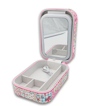 Doggie Print Lighted Jewelry Box